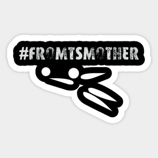 White Logo (Frontsmother) Sticker